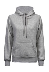 Ladies Hooded Sweat, heather grey
