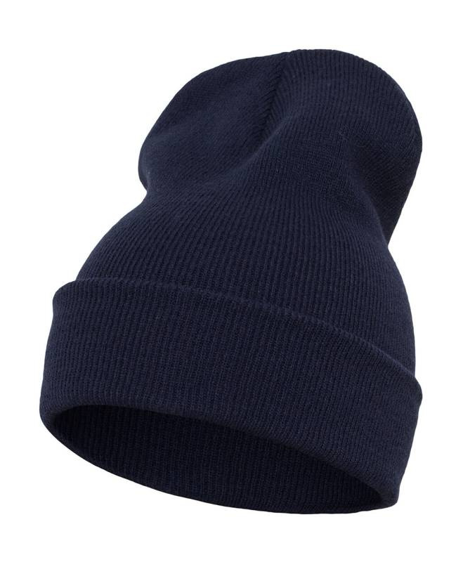 Heavyweight Long Beanie, navy – Flexfit (1)