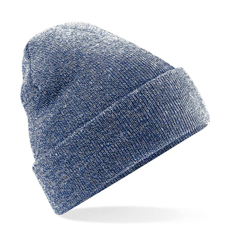 Original Cuffed Beanie, heather navy – Beechfield (1)