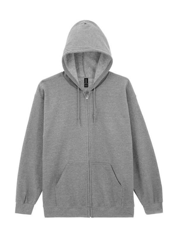 Heavy Blend Adult Full Zip Hooded Sweat, Sport Grey – Gildan (1)