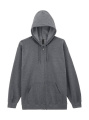 Heavy Blend Adult Full Zip Hooded Sweat, Graphite Heather