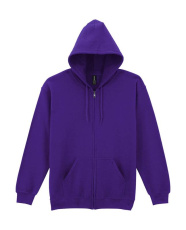 Heavy Blend Adult Full Zip Hooded Sweat, purple
