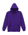 Heavy Blend Adult Full Zip Hooded Sweat, purple