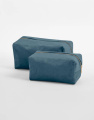 Velvet Toiletry/Accessory Case, Blue Topaz
