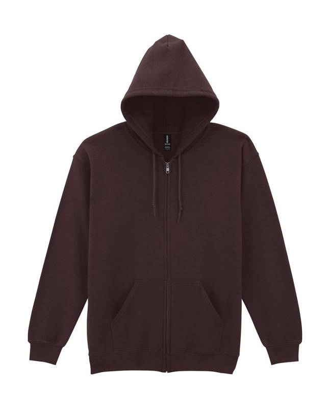 Heavy Blend Adult Full Zip Hooded Sweat, Dark Chocolate – Gildan (1)