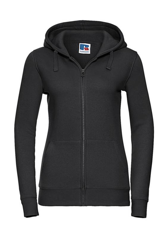 Ladies' Authentic Zipped Hood, black – Russell Athletic (1)