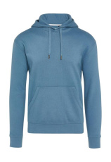 Signature Tagless Hooded Sweatshirt Unisex, Steel Blue
