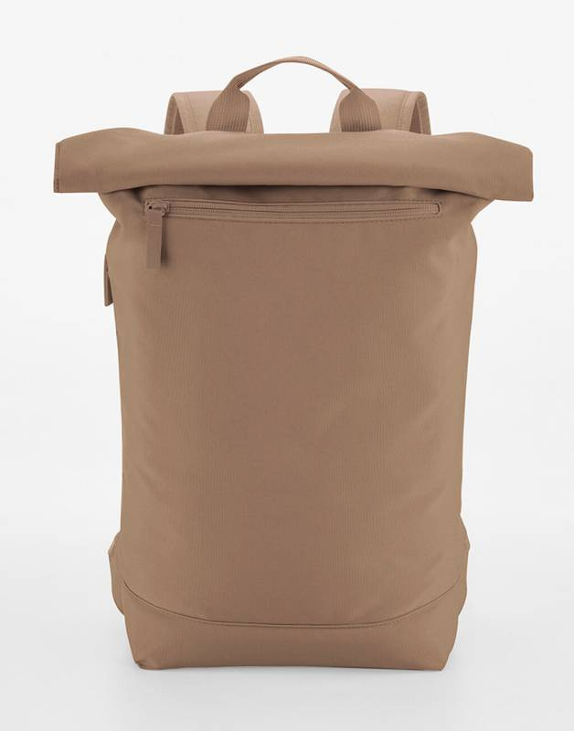 Simplicity Roll-Top Backpack Lite, Hazelnut – Bagbase (1)