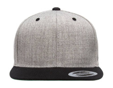 Classic Snapback 2-Tone Cap, Heather/Black