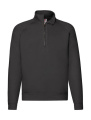 Premium Zip Neck Sweat, black