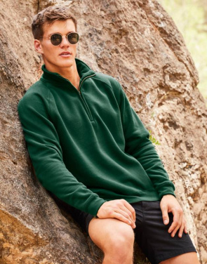 Premium Zip Neck Sweat, red – Fruit of the Loom (2)