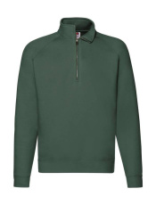 Premium Zip Neck Sweat, bottle green