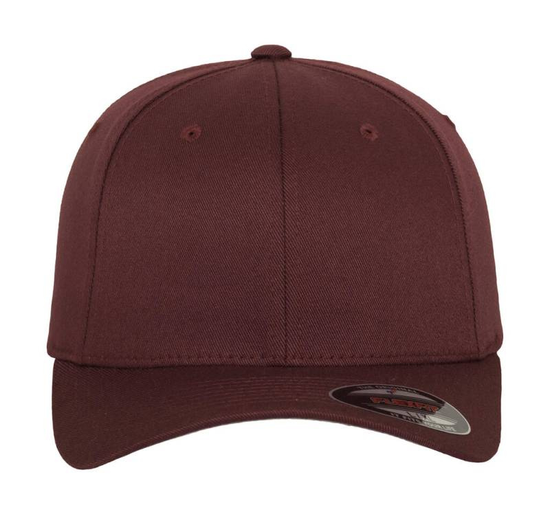 Wooly Combed Cap, Maroon – Flexfit (1)