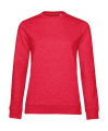 #Set In /women French Terry, Heather Red