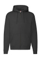Premium Hooded Zip Sweat, black