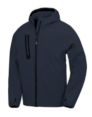3-Layer Recycled Printable Casual Hooded Softshell, navy/navy