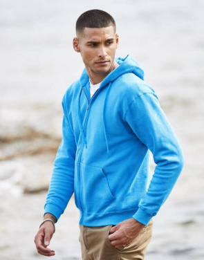 Classic Hooded Sweat Jacket, Light Graphite – Fruit of the Loom (2)