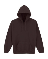 Heavy Blend Adult Hooded Sweatshirt, Dark Chocolate