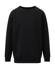 Crew Neck Sweatshirt Kids, black