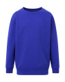 Crew Neck Sweatshirt Kids, royal blue
