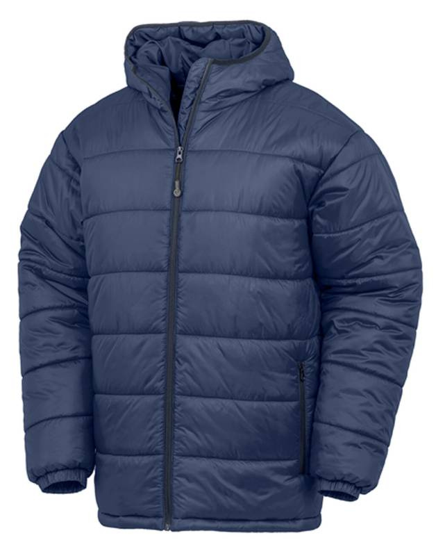 Recycled Hooded Padded Parka, navy – Result Recycled (1)