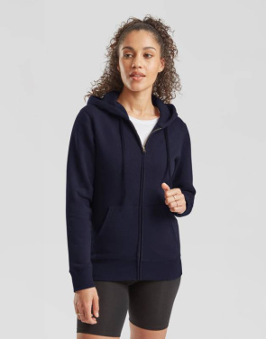 Premium Hooded Sweat Jacket Lady-Fit, white – Fruit of the Loom (2)