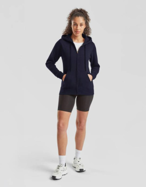 Premium Hooded Sweat Jacket Lady-Fit, black – Fruit of the Loom (4)