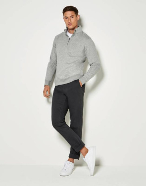 Regular Fit 1/4 Zip Sweatshirt, dark grey – Kustom Kit (4)