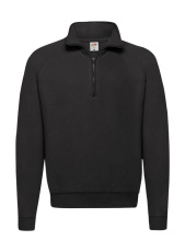 Classic Zip Neck Sweat, black
