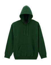 DryBlend Adult Hooded Sweat, forest green