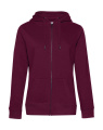 QUEEN Zipped Hood, Dark Cherry