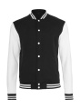 Sweat College Jacket, black/white