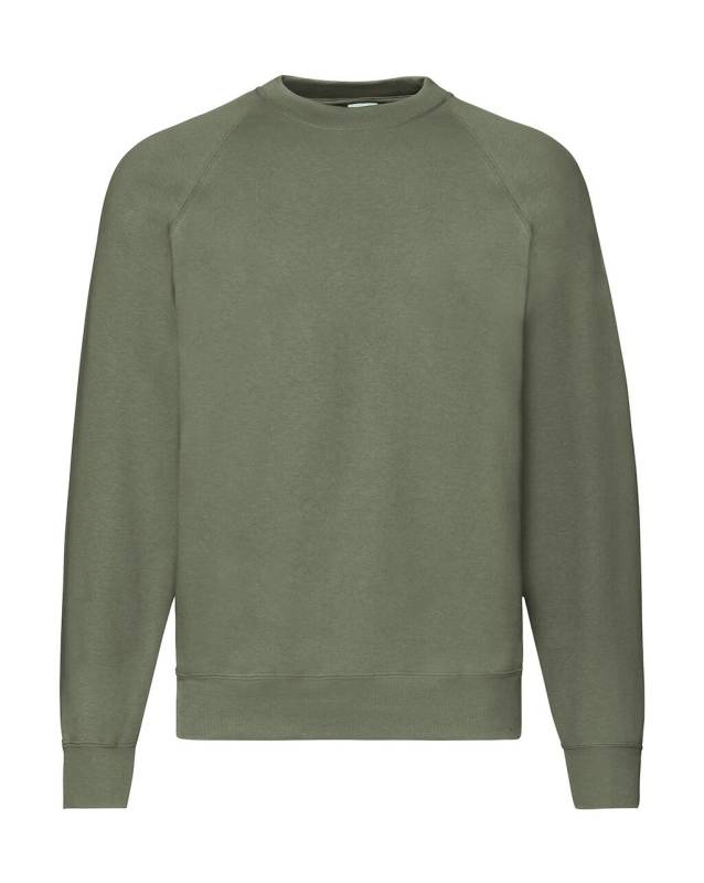 Classic Raglan Sweat, Classic Olive – Fruit of the Loom (1)