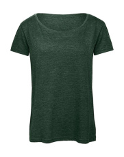 Triblend/women T-Shirt, Heather Forest