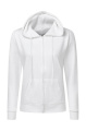 Hooded Full Zip Women, white