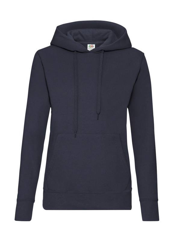 Ladies Classic Hooded Sweat, deep navy – Fruit of the Loom (1)