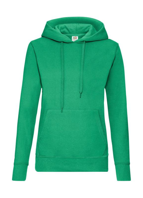 Ladies Classic Hooded Sweat, Kelly Green – Fruit of the Loom (1)
