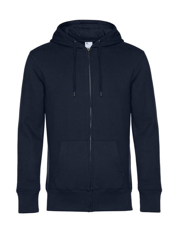 KING Zipped Hood, navy blue – B&C (1)