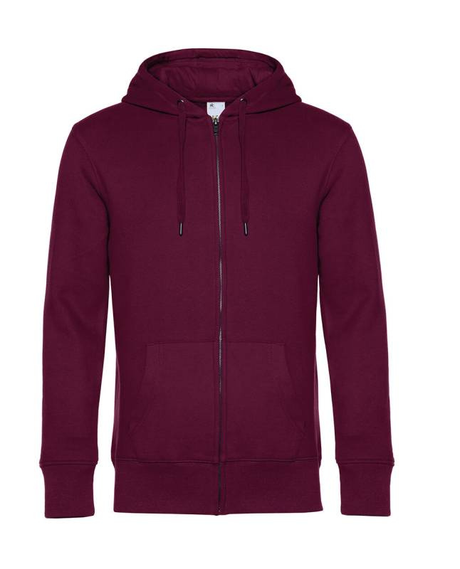 KING Zipped Hood, Dark Cherry – B&C (1)