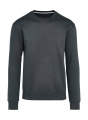 Signature Tagless Crew Neck Sweatshirt Unisex, charcoal