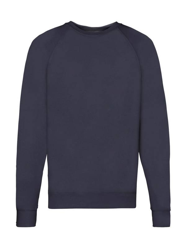 Lightweight Raglan Sweat, deep navy – Fruit of the Loom (1)