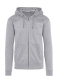 Signature Tagless Hooded Full Zip Unisex, light Oxford