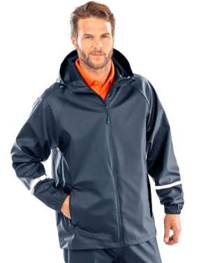 Prism Pu Waterproof Jacket, navy – Result Recycled (3)