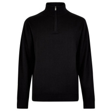 Regular Fit Arundel 1/4 Zip Sweater, black