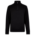 Regular Fit Arundel 1/4 Zip Sweater, black