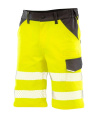 Recycled Stretch Safety Shorts, fluorescent yellow, Fluo Yellow