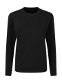 Crew Neck Sweatshirt Women, Dark Black