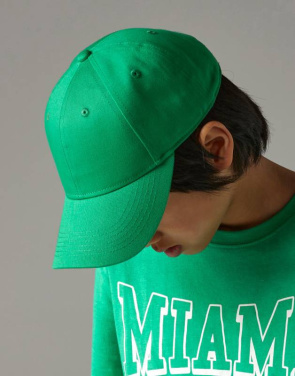 EarthAware® Junior Clas. Org. Cotton 6 Panel Cap, Kelly Green – Beechfield (3)