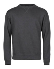 Ribbed Interlock Crew Neck, dark grey