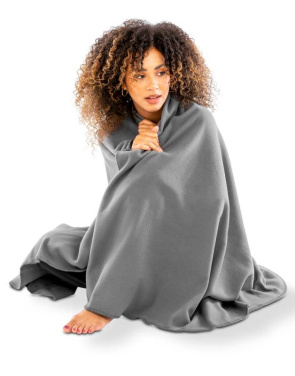 Recycled Fleece Blanket, grey – Result Recycled (2)